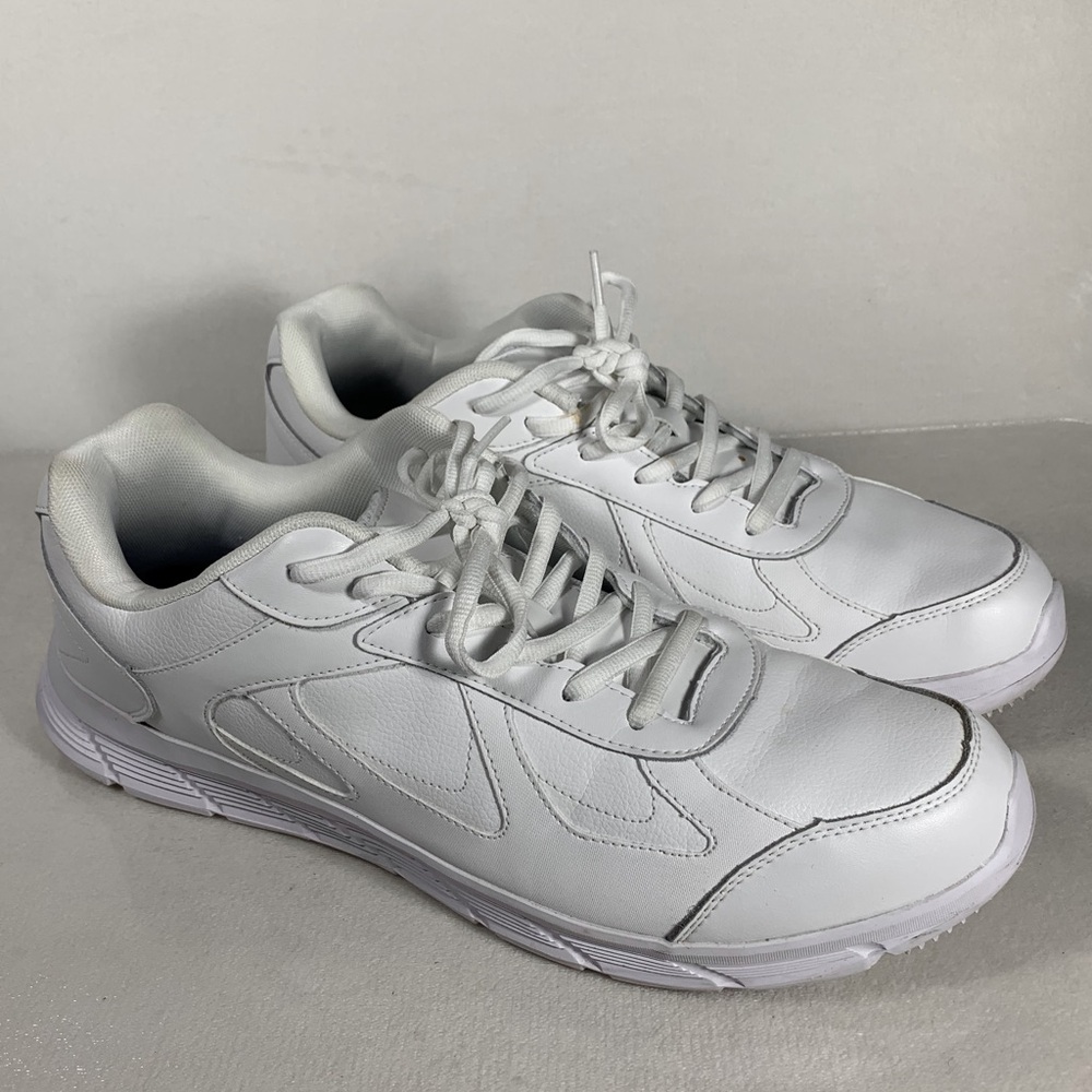 Shoes for Crews Men's Galley II Slip Resistant Work Shoe in White Size 15